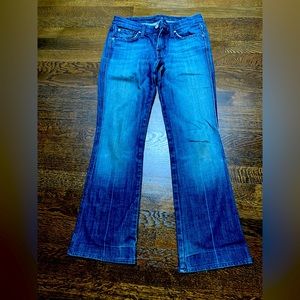 Seven for All Mankind Low Rise boot cut A pocket jeans. Waist 28